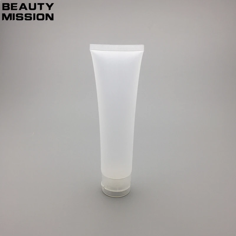 BEAUTY MISSION 100ml Matte Transparent Soft Tube Empty Cosmetic Containers For Cream Lotion Shampoo Facial Cleanser