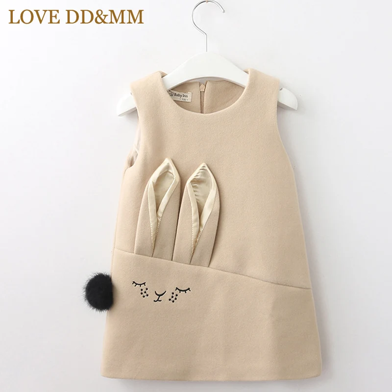 Зимние платья для девочек LOVE DD &amp MM новинка детская одежда милый шерстяной жилет