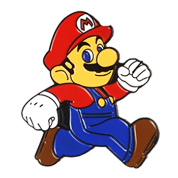 Игра брошь с животными головы динозавра Mario Louis лиса спагетти монстр "Умная Девушка", эмалевые броши в виде значки, послужат прекрасным подарком для друзей вентиляторы - Окраска металла: Style 1