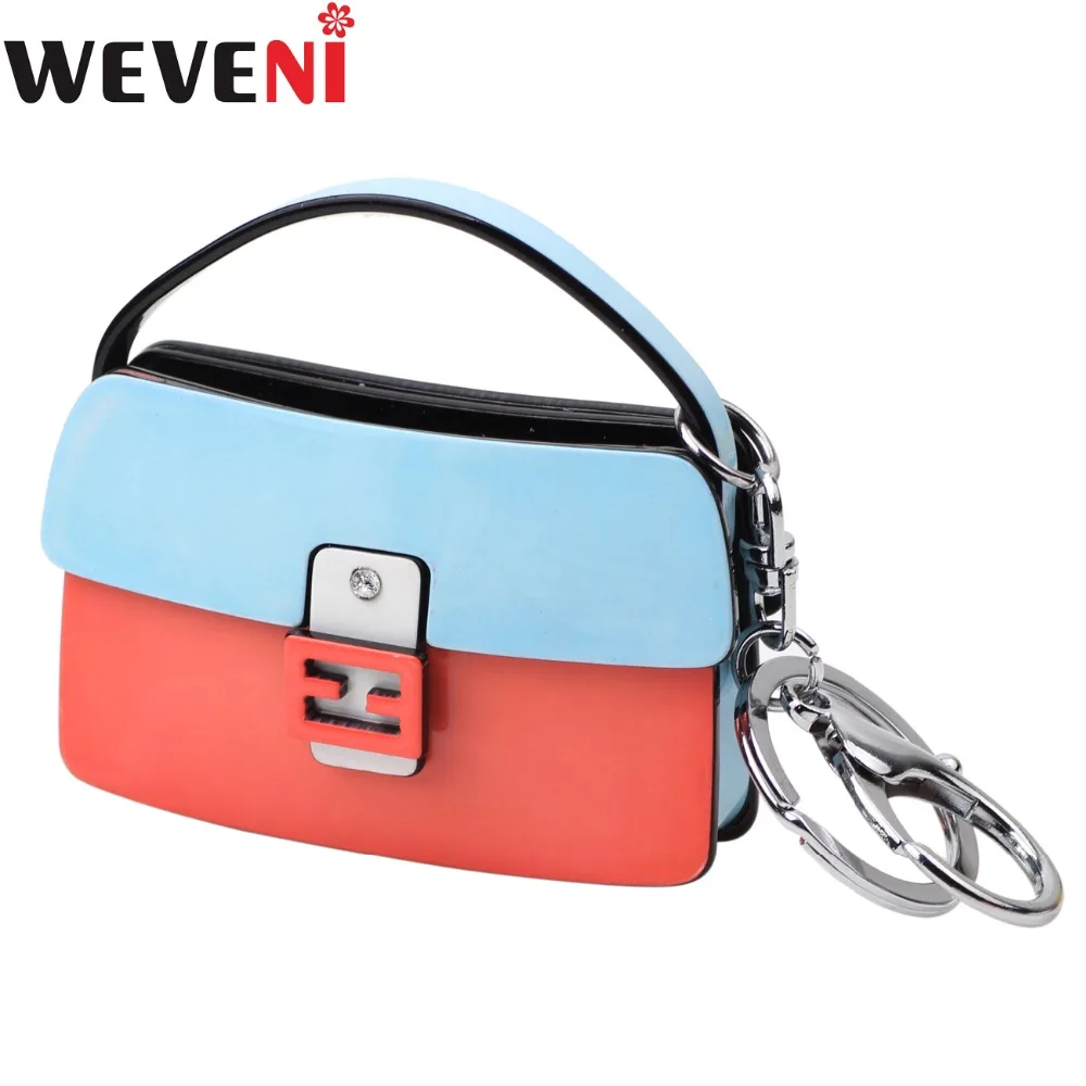 WEVENI акриловая сумка форма брелок для ключей женская держатель оптовая продажа 2017