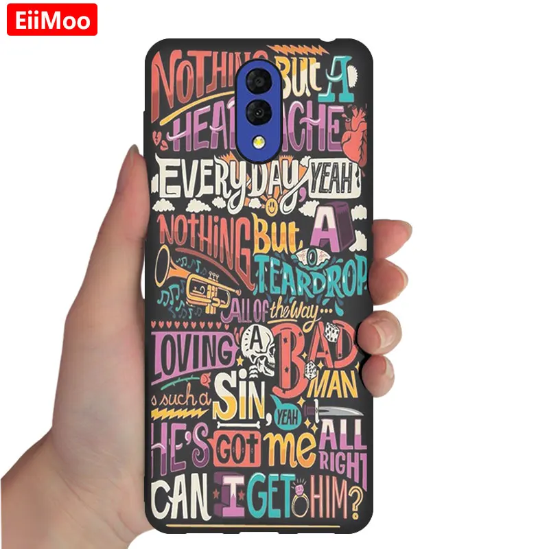 38 EiiMoo Soft TPU Silicone Case Cover For Alcatel 3L Case 5039 5039D Cute Cartoon Phone Back Coque For Alcatel 3L Case - Цвет: 38