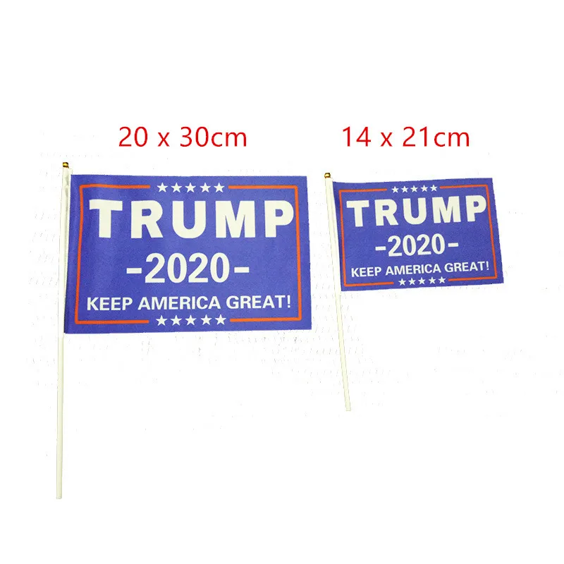 10 шт. Трамп 2020 ручной волны флаги 14*21 см Дональд флаг &quotТрамп&quot держать America Great