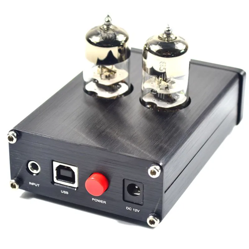 Усилитель для наушников HiFi 6J9, вакуумный ламповый предусилитель, контроль тона, Стерео предусилитель PCM2706, USB DAC декодер