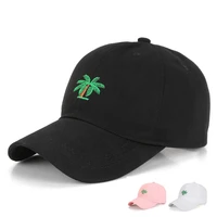men women golf sunshade baseball hat summer sport sunscreen embroidery coconut trees cap hip hop adjustable cotton hat p10