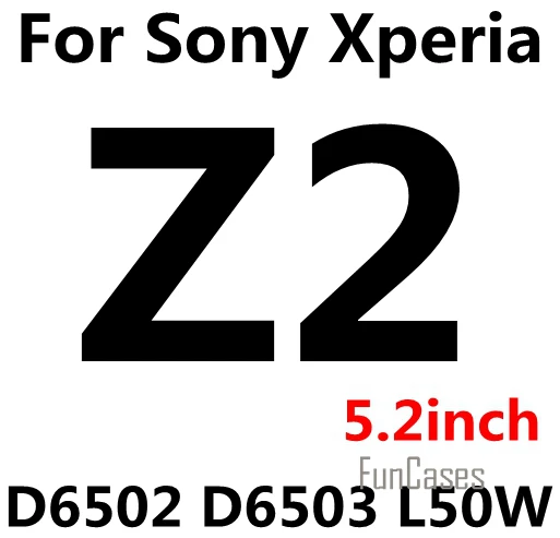 For Sony Z2 Премиум HD 9H 2.5D Закаленное стекло Защитная пленка для sony Xperia Z Z1 Z2 Z3 Z3 Z4 Z5 Compact mini sklo чехол - Цвет: For Sony Z2