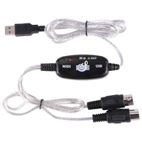 10pcs usb to midi cable converter for music keyboard adapter cord