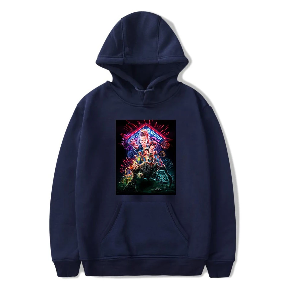 Stranger things SHEIN fashion cool comfortable Hoodies Sweatshirt Hipster Basic Popular kpop Casual Pullovers | Женская одежда