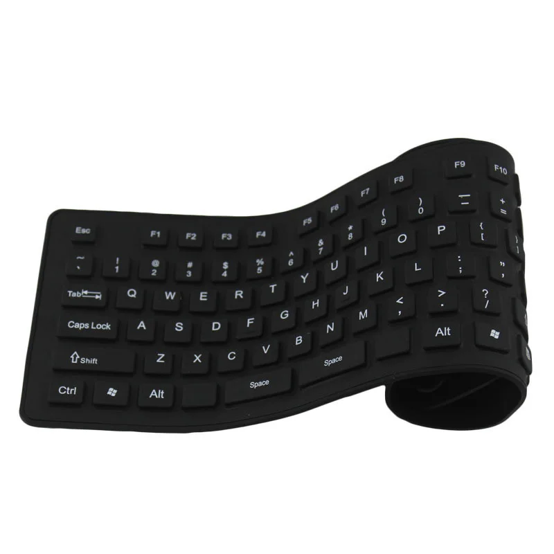 Бесплатная доставка 85/109 клавиш клавиатура для ноутбука ПК портативная Гибкая