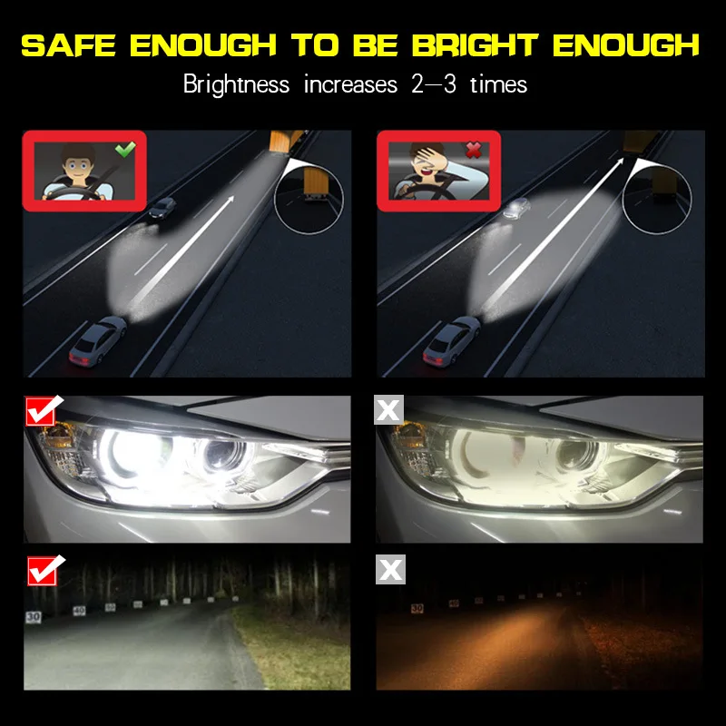 1 пара фар автомобиля H7 F40B H4 светодиодный H1 H11 880 9005 9006 9012 18 W 25 W 8000LM 6000 K 12 V 24 V авто фары противотуманная фара COB лампы