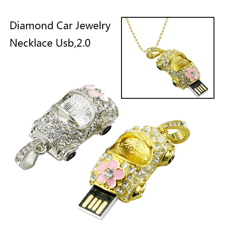 Хрустальные спортивные автомобильные USB флэш-накопители мини металлический