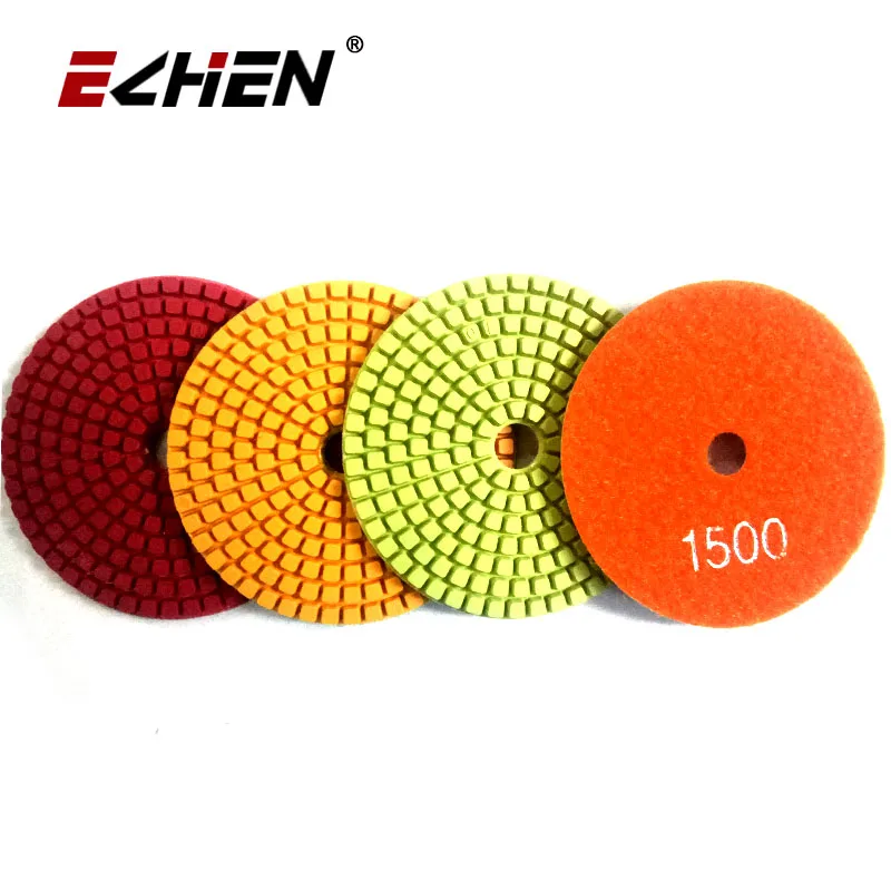 Мраморная гранитная плитка алмазная полировальная подушка 4 дюйма влажный