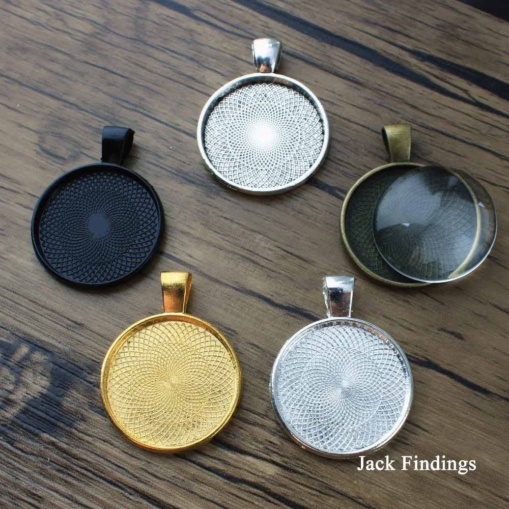 6 шт. подвеска для кабошона с покрытием под старину серебро бронзу золото черный