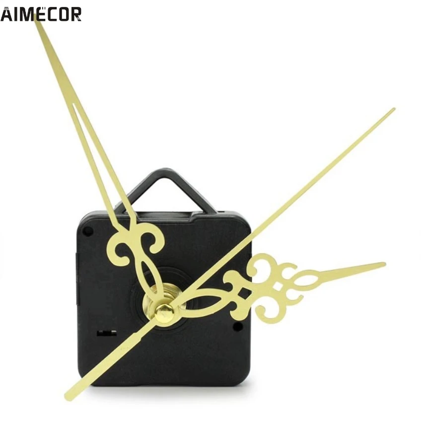 Aimecor 1 шт. счастливые подарки черные модные простые золотые стрелки DIY кварцевые