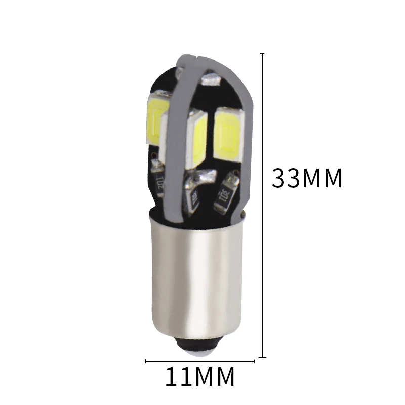 1 шт. T4W BA9S Автомобильный светодиодный лампы 8 5730 SMD Светодиодная чтения Боковой