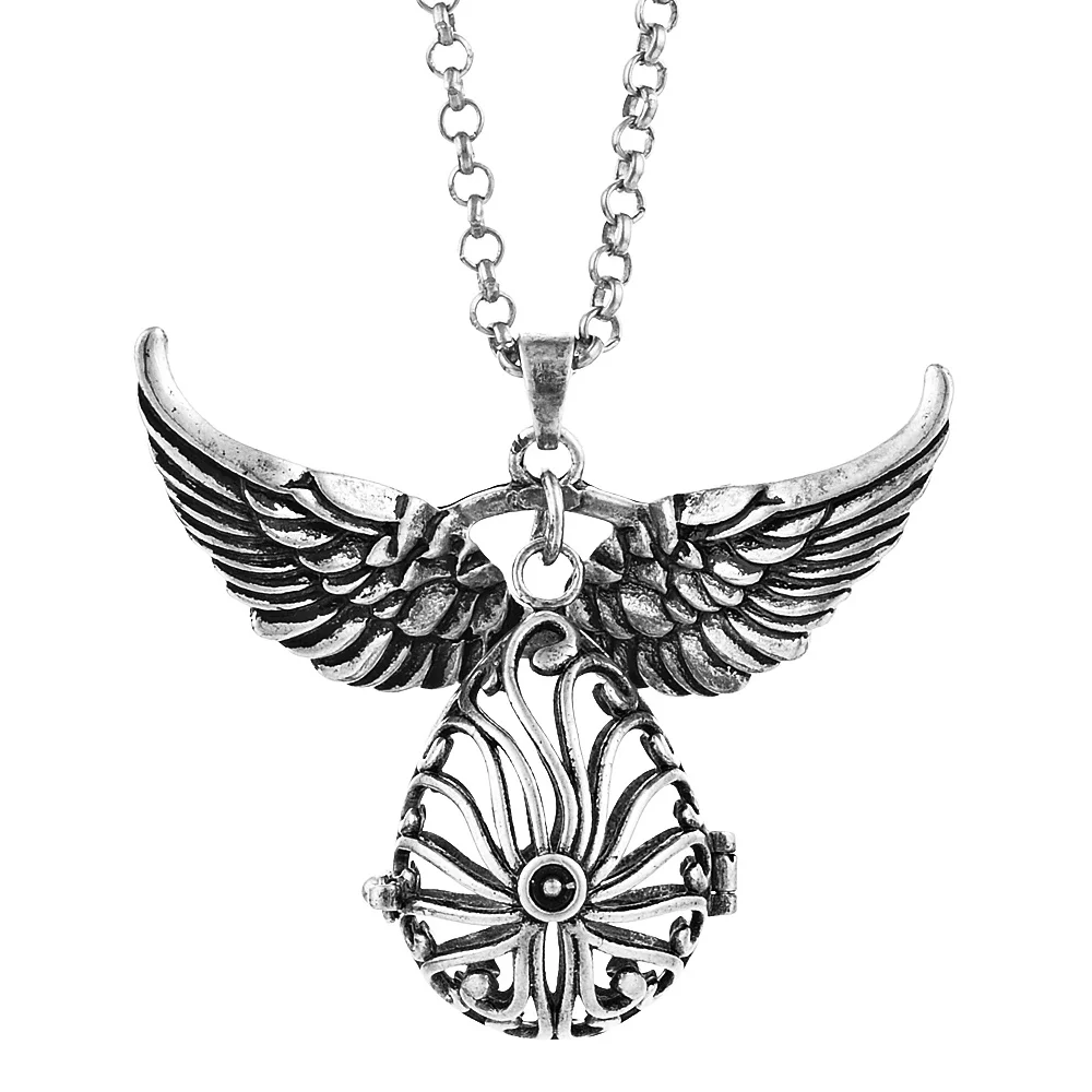va-102-b 6 design Mexico Chime Angel Ball Caller Locket Necklace Vintage Pregnancy Necklace dropshipping VA-097 - Окраска металла: va-102-b
