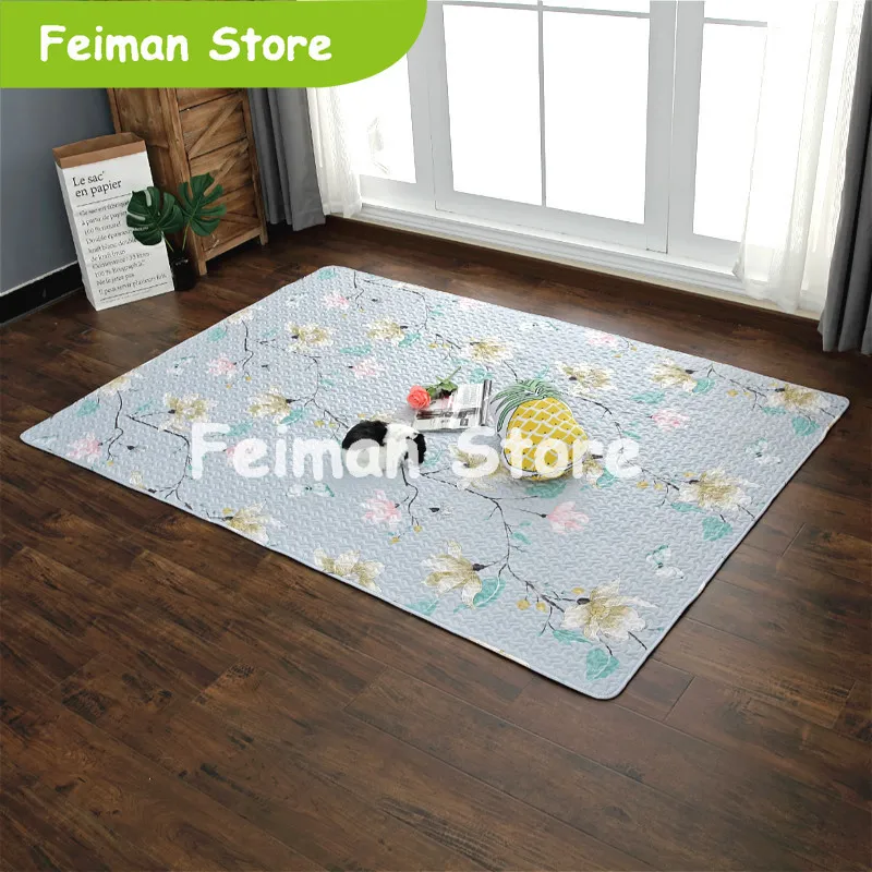 Новое поступление хлопковый стеганый детский коврик для ползания с героями