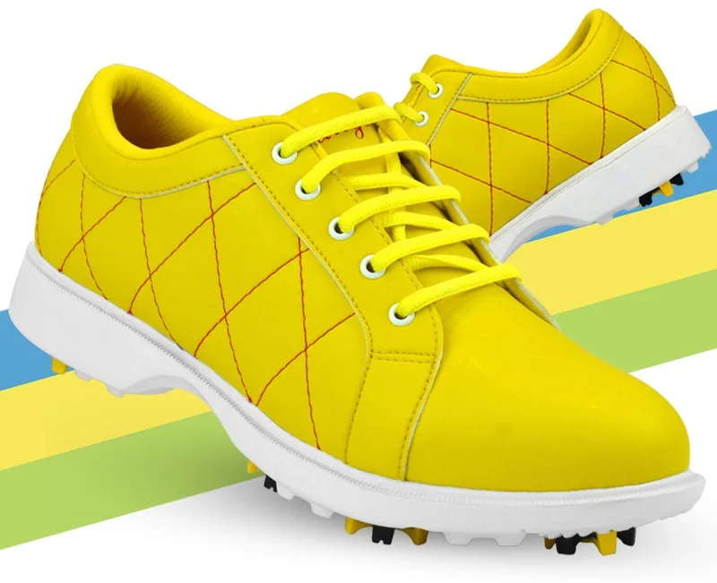 Новое поступление Гольф мяч Обувь Для женщин супер-волокна кожи