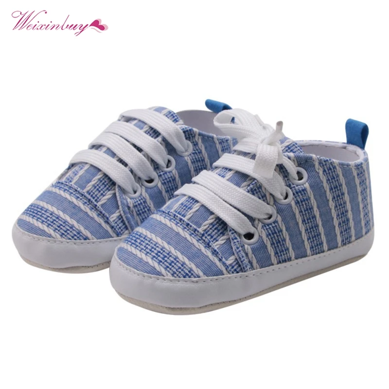 

Кроссовки WEIXINBUY для маленьких мальчиков и девочек, однотонные, с перекрестной шнуровкой, с милым принтом, на мягкой нескользящей подошве, мо...