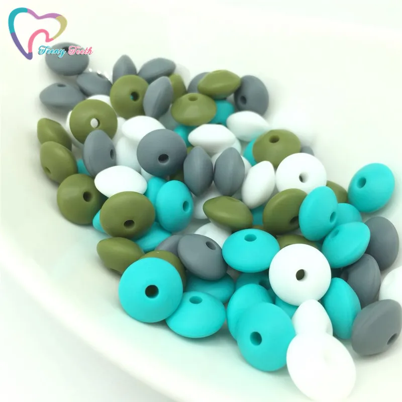 50 шт. силиконовые бусины для прорезывания зубов|Бусины| |