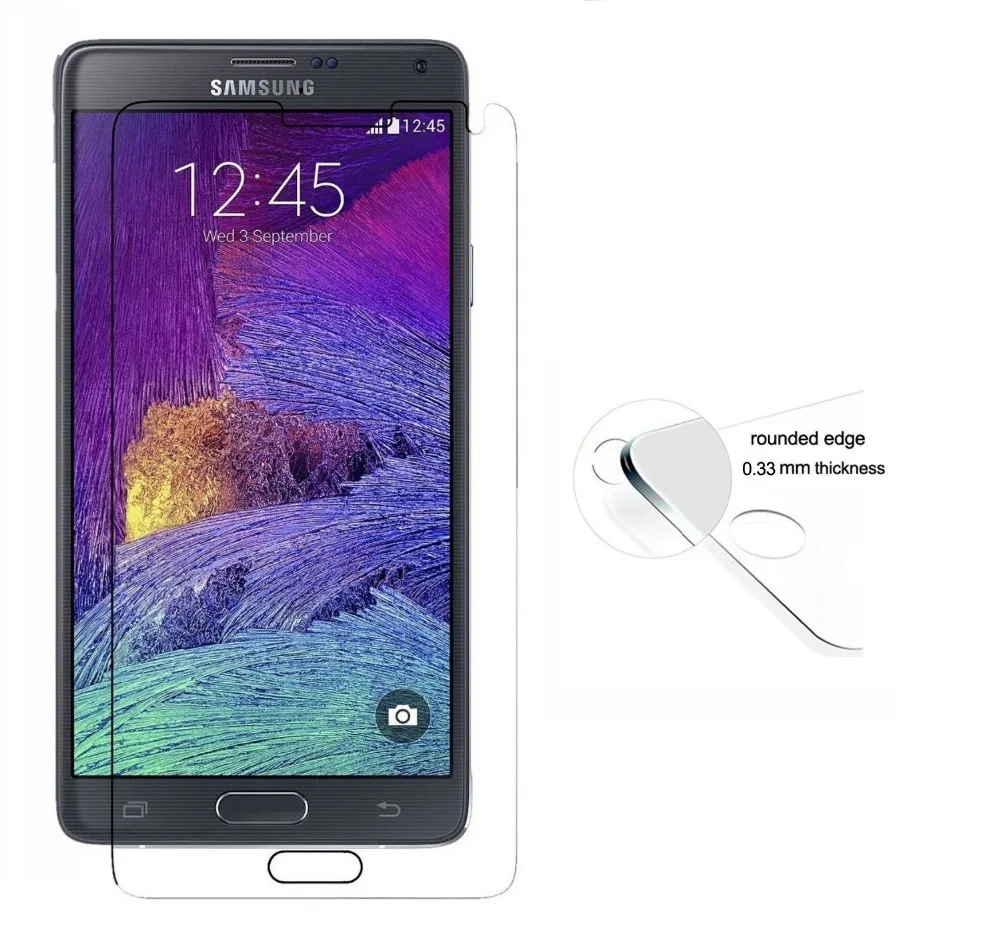 2PCS Tempered Glass Premium 0.33mm 9H Ultra-Thin Screen Protector For Samsung Galaxy Note3 Note 3 III 4 5 Explosion Proof Film | Мобильные