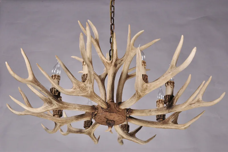 

Industrial Antler Chandelier Branch Resin E14 Suspension Led Lamp Indoor Modern For Living room Bedroom Home Lighting PA0096