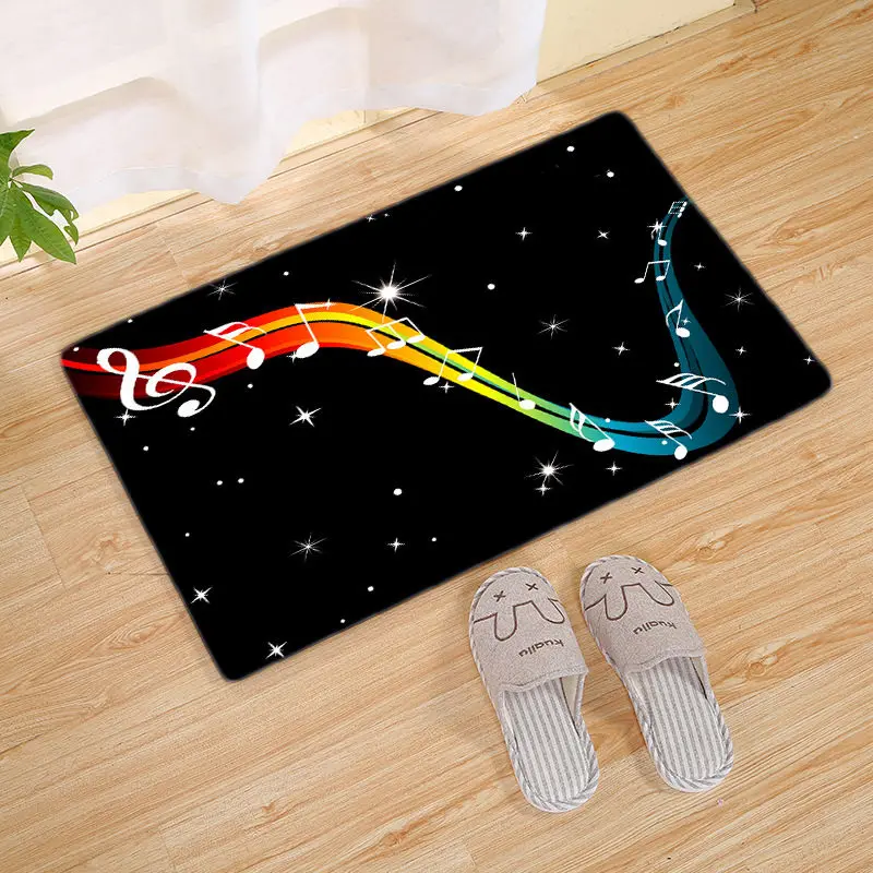 Нескользящий коврик фланель 3D в виде скрипичного ключа печати ковер холл