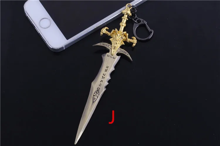 С Рождеством, брелок для ключей Arthas Menethil Frostmourne Illidan Stormrage Warglaive of Azzinoth 15-17 см