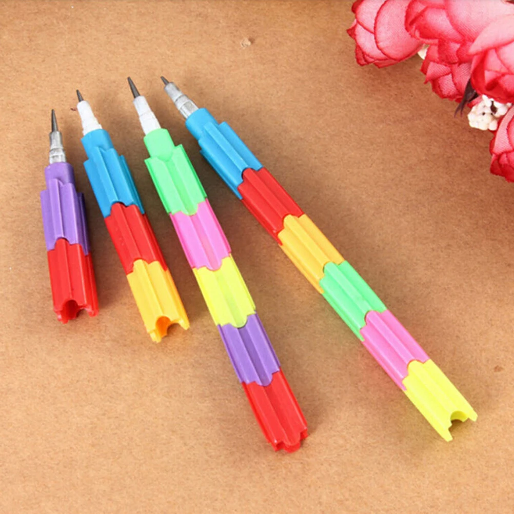 

5PCS DIY Cute Kawaii Rainbow Pen Pencil for Kid School Graffiti Drawing Painting Fashion Stationery