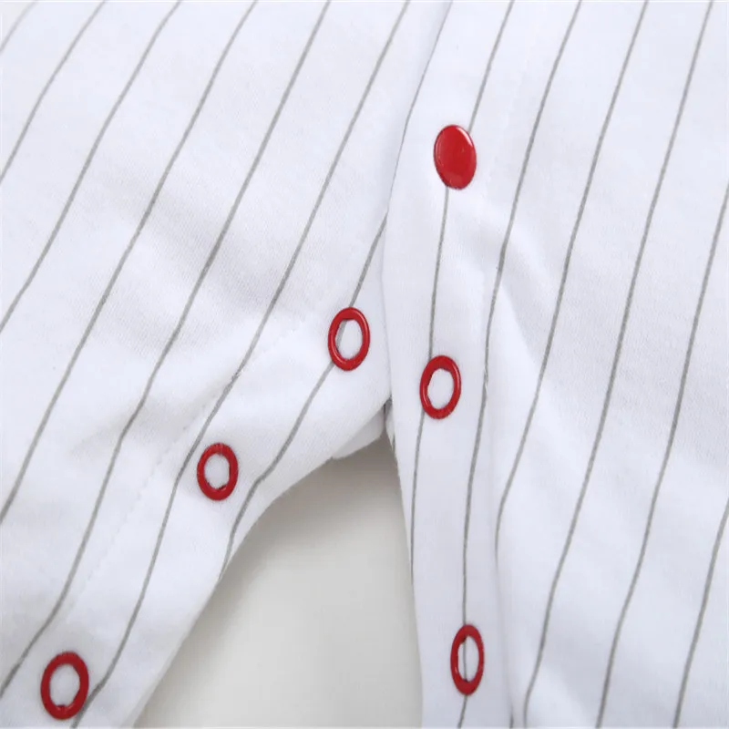 

COSPOT Newborn Footies Autumn Baseball Long Sleeved Footed Jumpsuit Baby Boys Boy Bebes Outfit Buy One Get One Free 2021 New 40