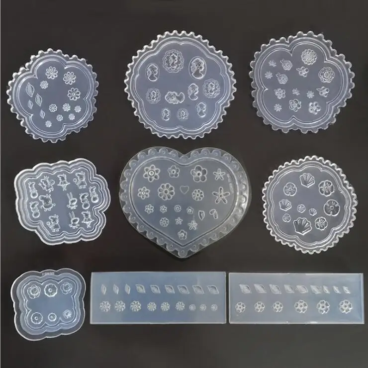 Силиконовая форма Gel цветы для наклеивания на ногти charm|Пудра ногтей| |