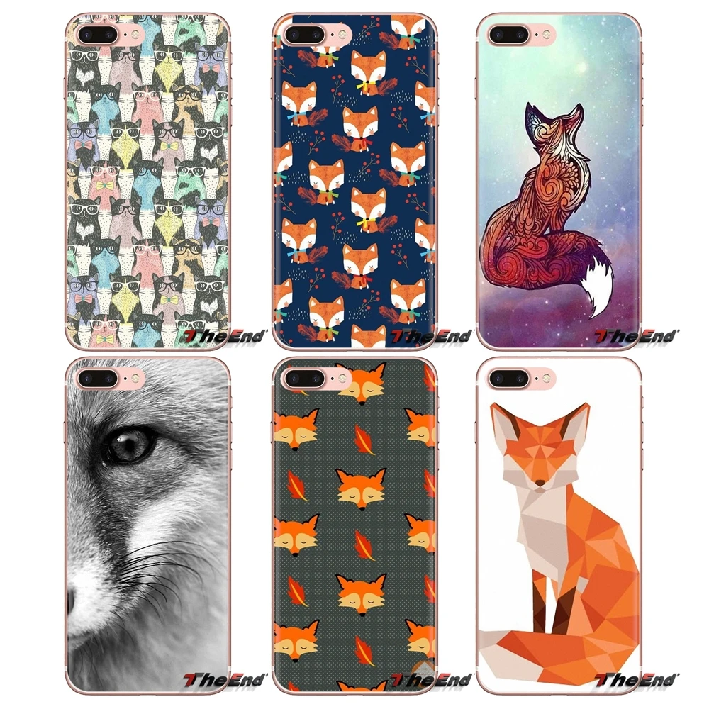 Soft Transparent Shell Covers Animal More Cute Fox cat For iPod Touch Apple iPhone 4 4S 5 5S SE 5C 6 6S 7 8 X XR XS Plus MAX |