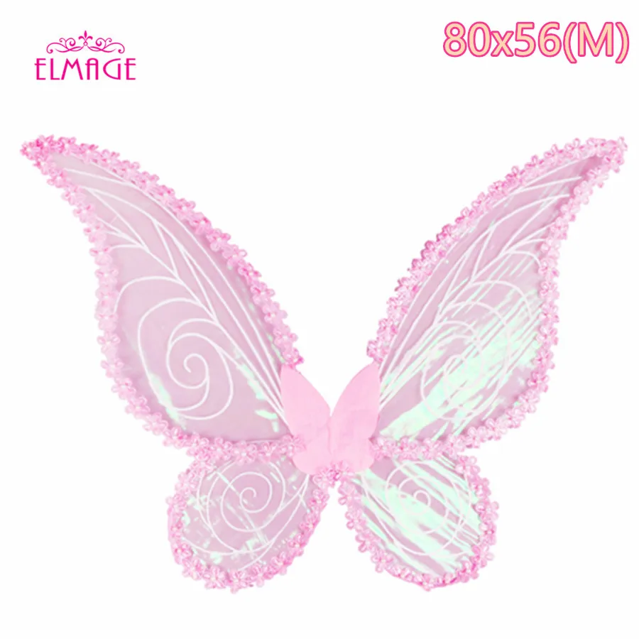 pink 80x56(M) Рождественский ангел, бабочка, цветок, волшебные крылья, реквизит для сцены, карнавальный костюм, крылья АНГЕЛОВ Виктории, тайна - Цвет: pink 80x56(M)