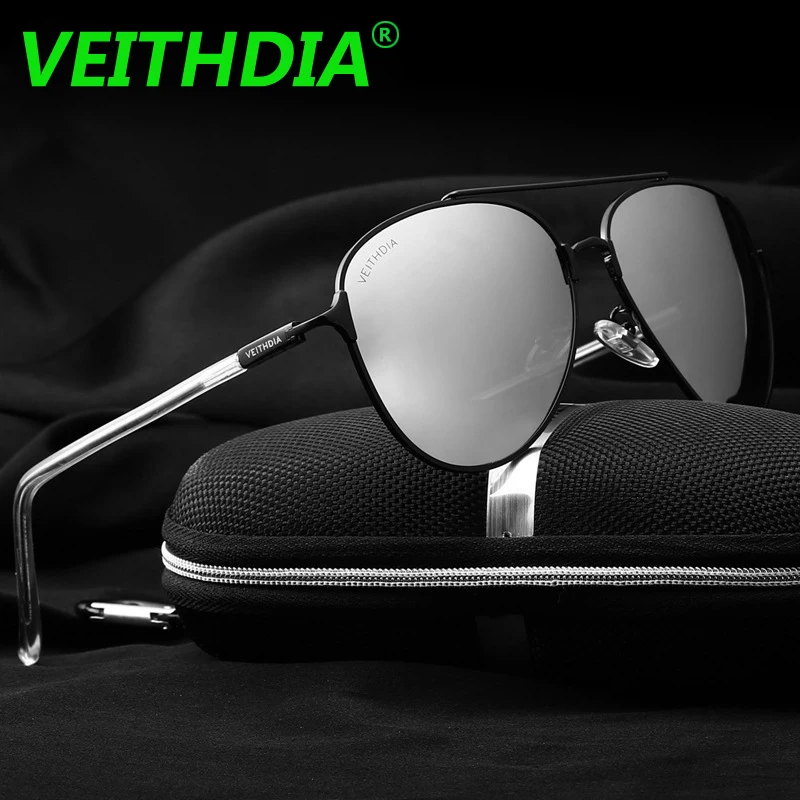 VEITHDIA оригинальный бренд HD линзы юрта поляризованные солнцезащитные очки мужские