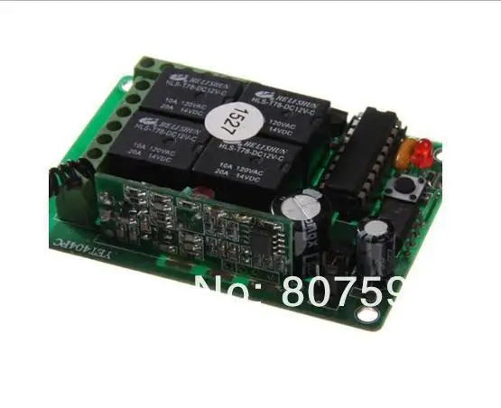 12V DC 10A 4 CH RF беспроводной переключатель системы дистанционного управления