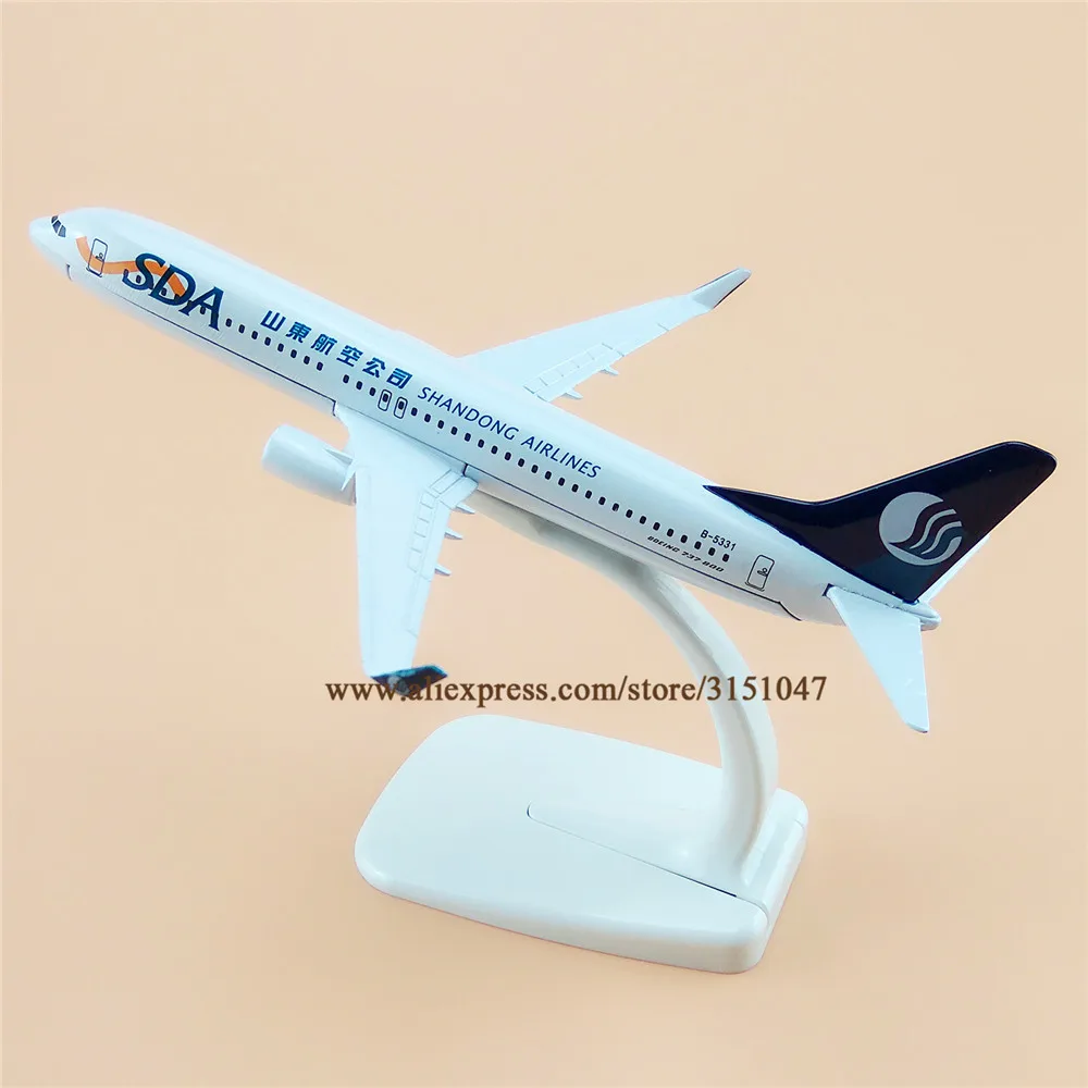 Модель самолета ShanDong Airlines B737 из металлического сплава модель Шаньдун Боинг 737