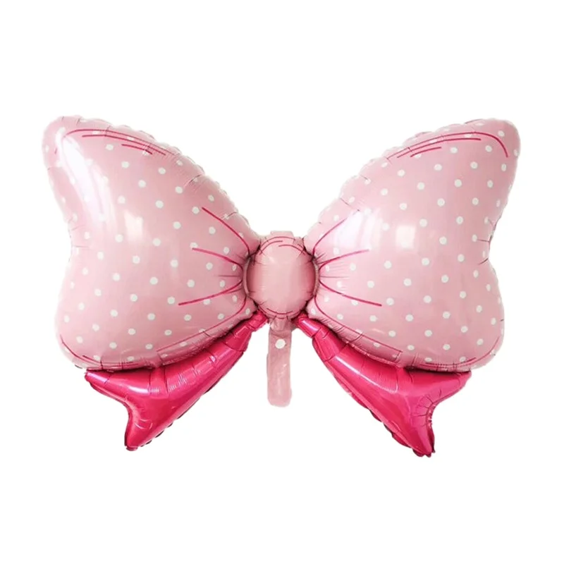 Pink bow 1 шт. бант Hello Baby Shower вечерние большие фольги воздушный шар на день рождения, детский душ Новорожденные вечерние украшения - Цвет: Pink bow