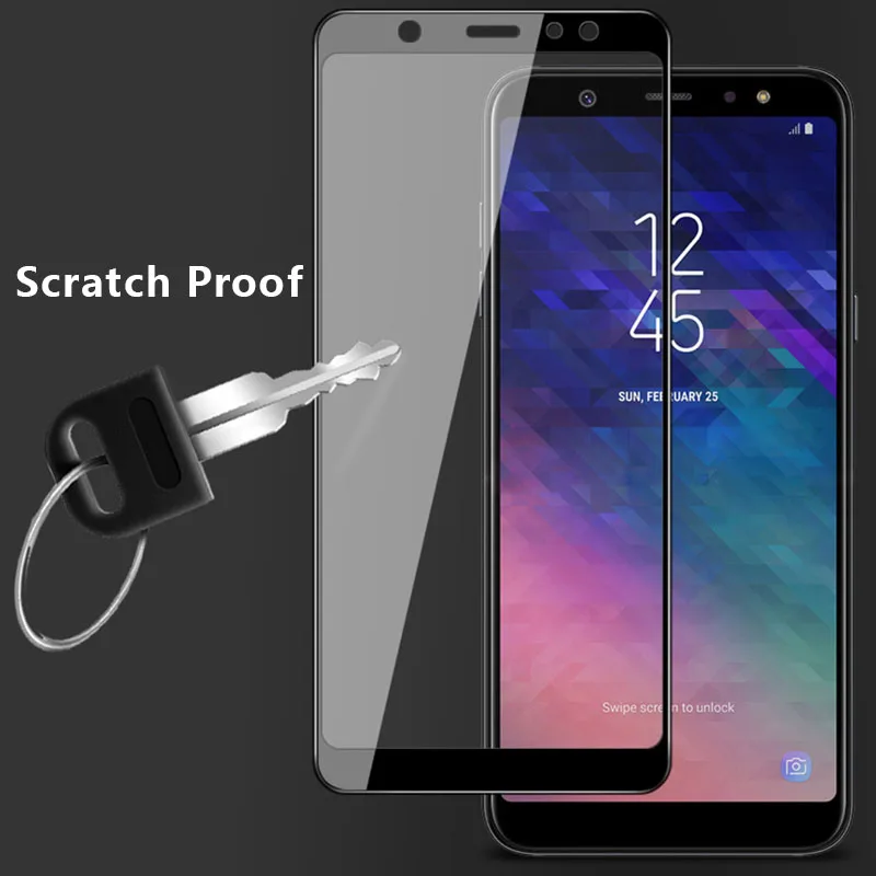 Защитное стекло для Samsung A6 2018 защита стекла Galaxy Plus J6 экрана 5D пленка A J 6 6A 6J