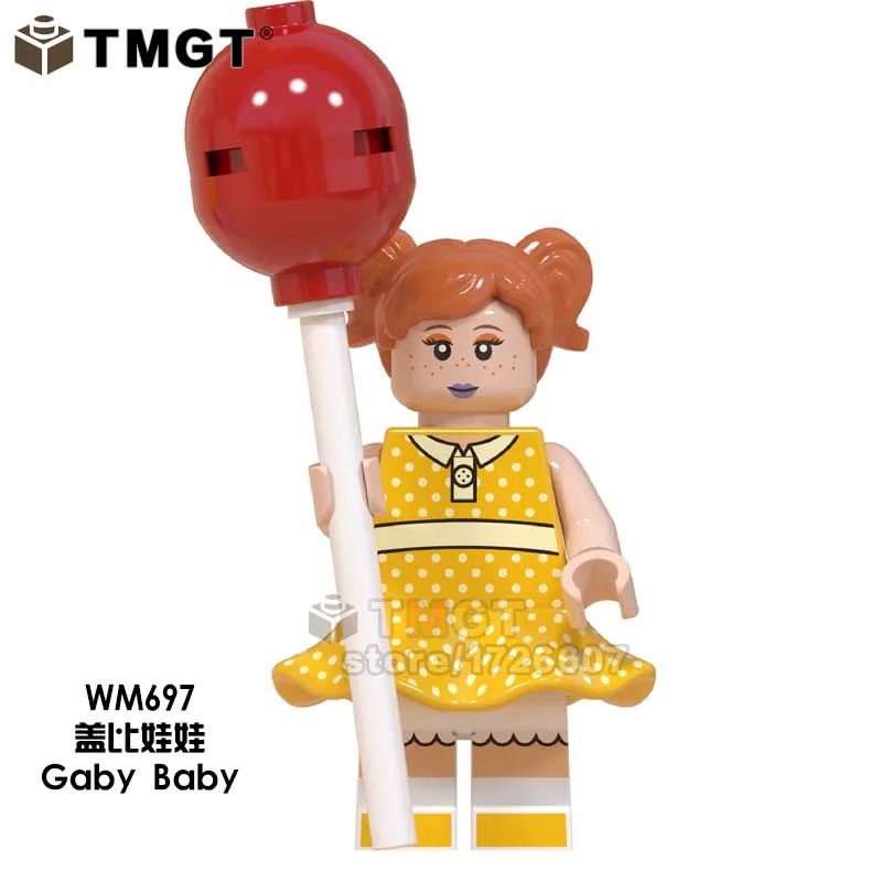 WM697 Gaby Baby Playmobil Охотники за привидениями оставайтесь Puft строительные блоки Стич, Микки Маус gremlins E.T Базз Лайтер История игрушек игрушки для детей - Цвет: WM697 Gaby Baby