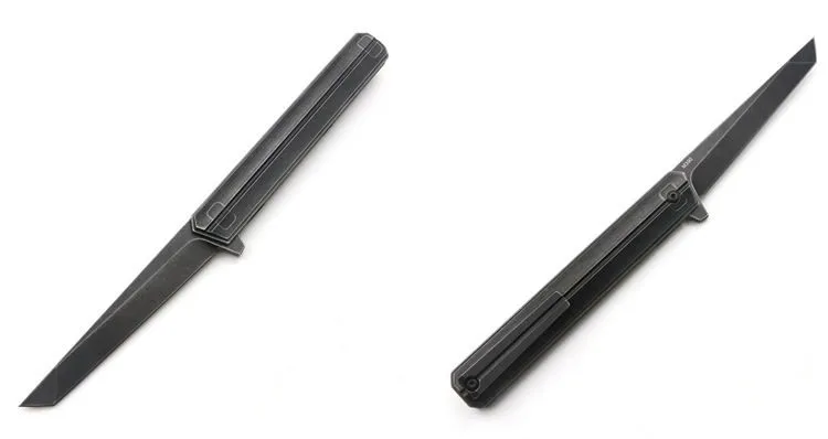 black tanto Quartermaster M390 лезвие TC4 titanium тактический складной на шарнире Флиппер складной нож лагерь Открытый ножи для выживания EDC инструменты - Цвет: black tanto