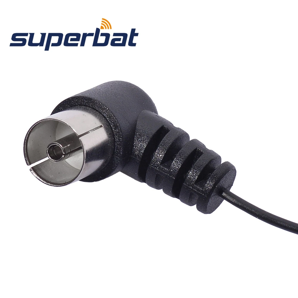 Superbat FM дипольная антенна Yagi комнатная 75 Ом контактный разъем PAL черный пуш-ап на