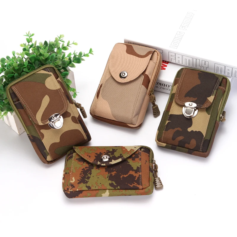 KUJING модная сумка для мобильного телефона качественная камуфляжная Мужская