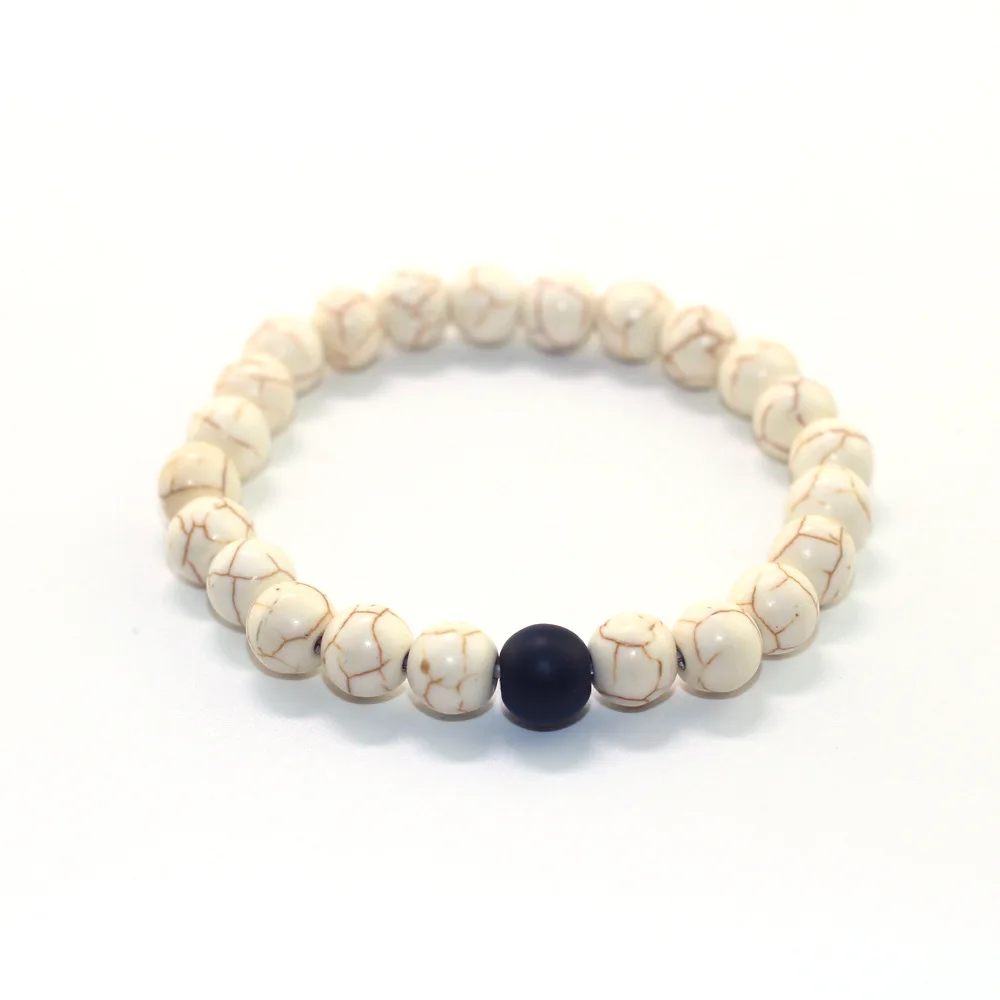 2 шт./компл. пары расстояние браслет классический Натуральный камень Инь Ян