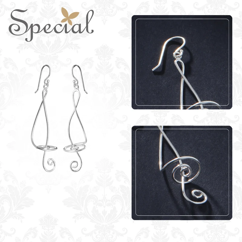 Специальный бренд модные серьги капли из стерлингового серебра 925 пробы