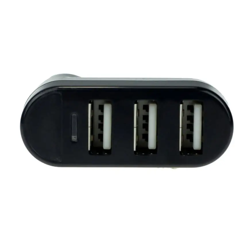 Цена по прейскуранту завода 3 порта концентратор USB 2,0 Мини Вращающийся сплиттер адаптер для ПК ноутбук 51228 Прямая поставка