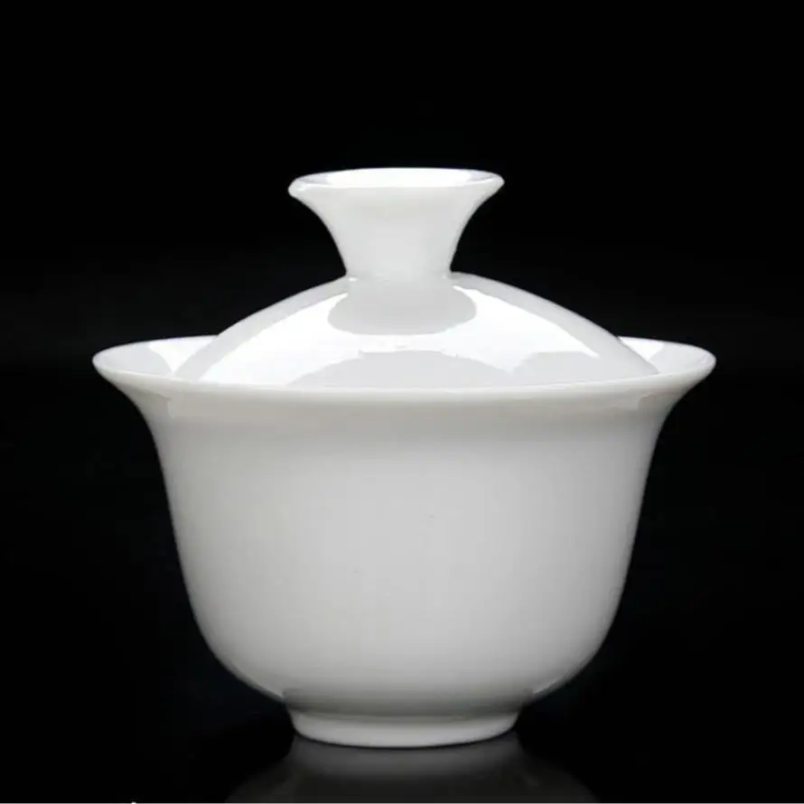 &quotKing Tea Mall&quot белый фарфор для китайского чая Gongfu Chadao Teawares Teasets Teatools подарки|Пиалы