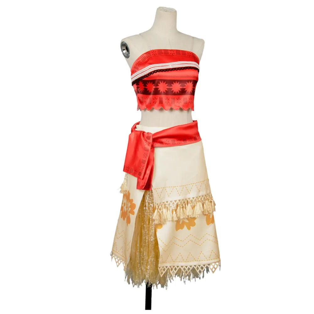 Моана принцесса косплей платье Косплей Костюм Полный комплект uniformхэллоуин