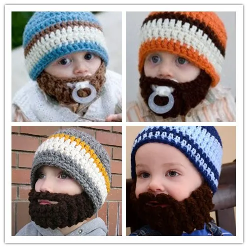 Newborn crochet baby Beard CAPS Baby 
