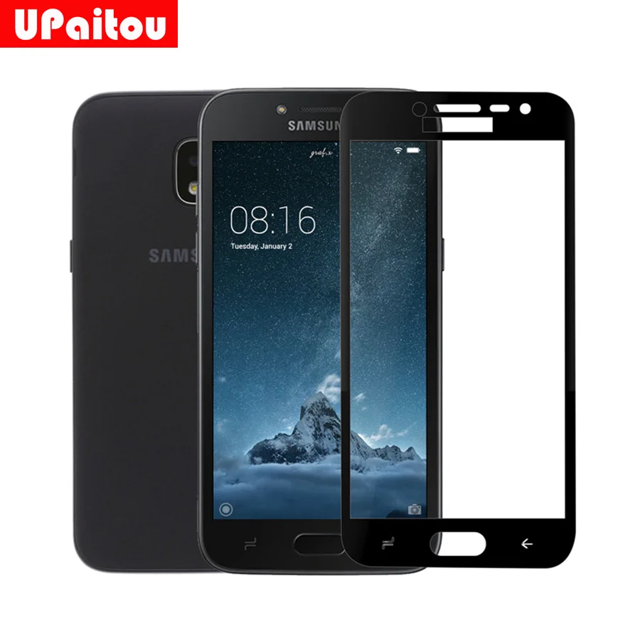 UPaitou полное покрытие из закаленного стекла для samsung Galaxy J2 Pro 2018 экрана протектор