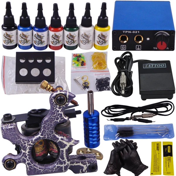 Стартовый набор для тату Перманентный пистолета профессиональный пирсинга тела