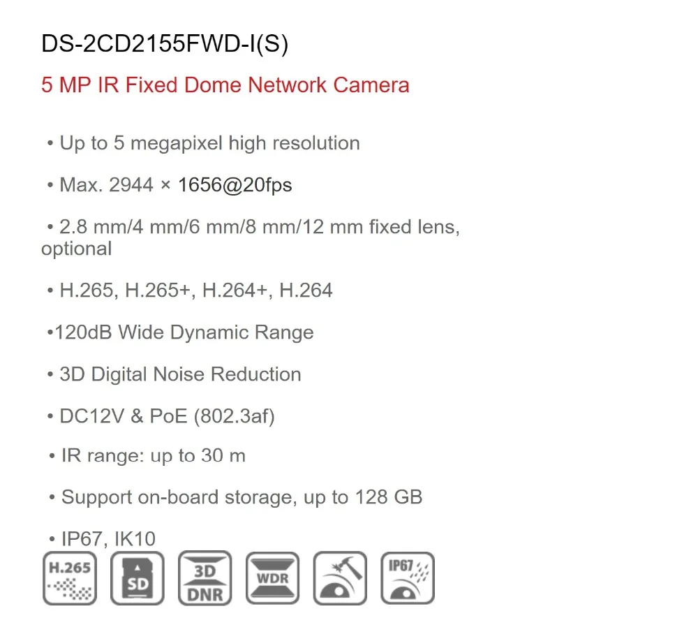 Hikvision H.265 4CH NVR комплект видеонаблюдения P2P 5MP Крытая наружная купольная камера ИК ночного видения IP система наблюдения ссtv